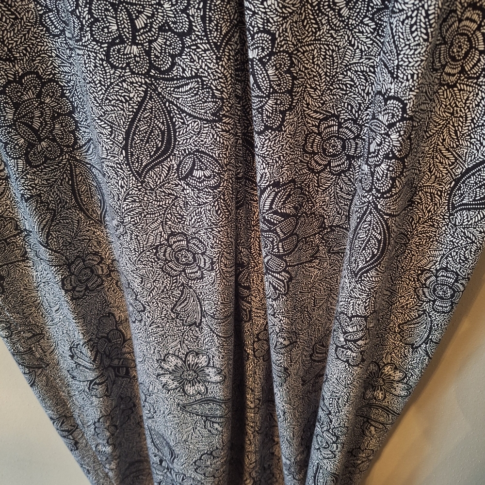 J Jill Wearever Collection Floral Dress Slinky Boho Lightweight Sz Large - Picture 8 of 15